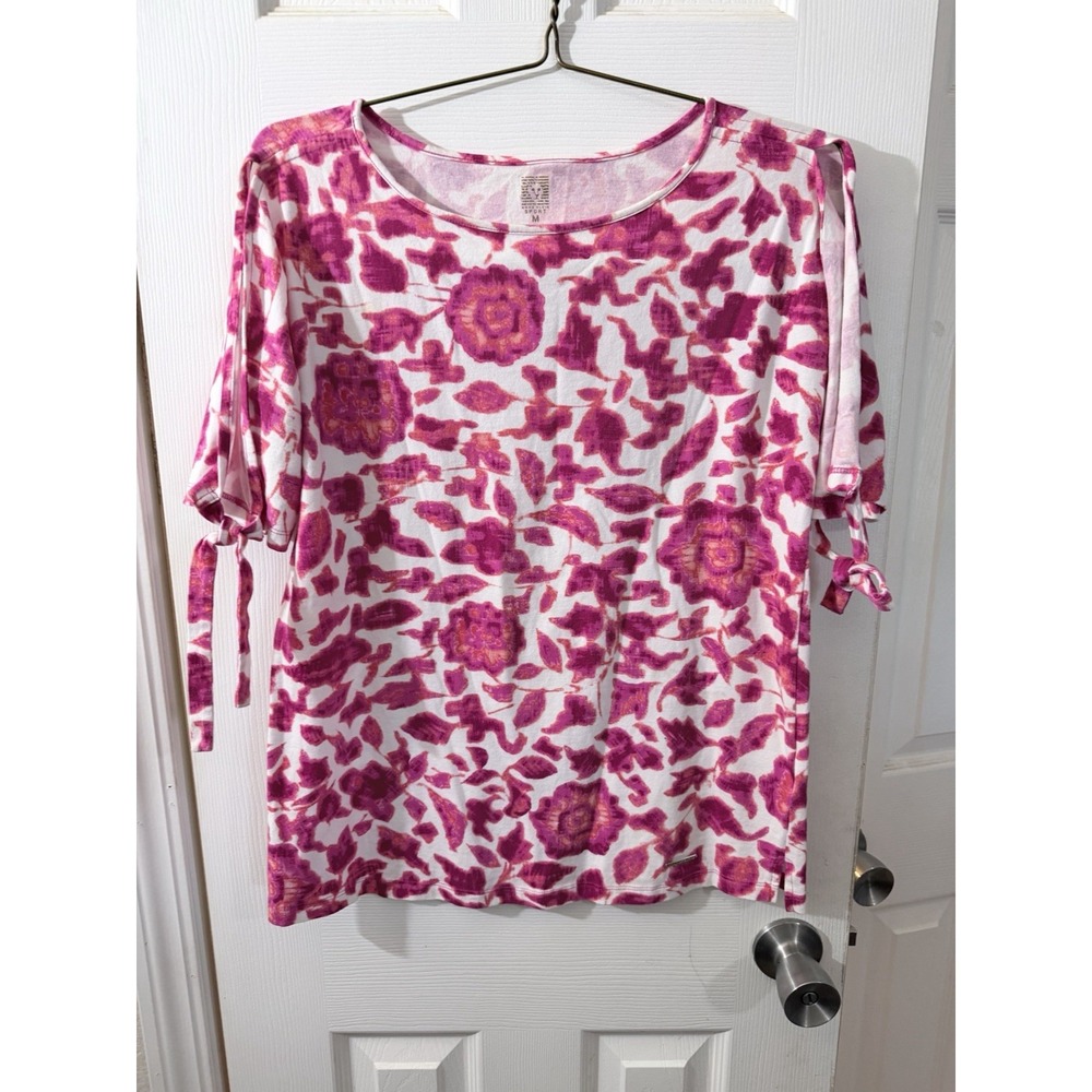 Anne Klein‎ Floral Sport Top Size Medium